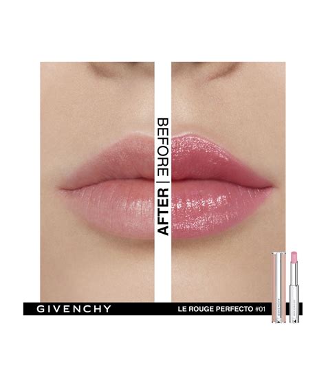 givenchy le rouge perfecto balm trial size in le rose|givenchy perfume lip balm.